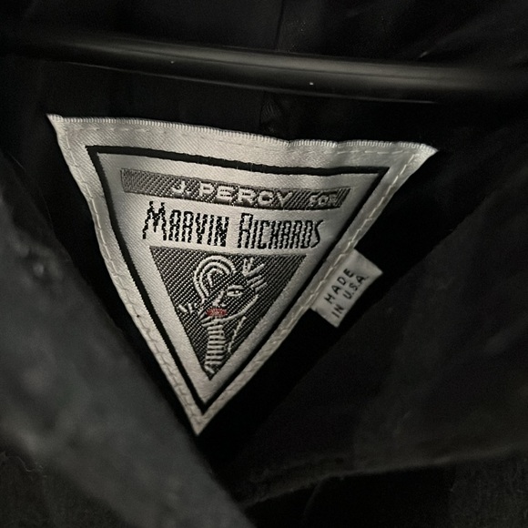 SOLD Full length wool coat with fur - Vintage J. Percy for Marvin Richards - Picture 3 of 5